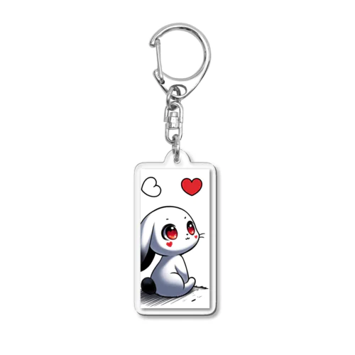 ハートうさぎさん Acrylic Key Chain