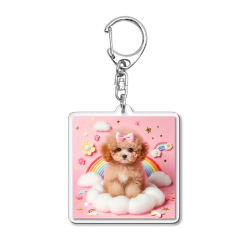 キュートなプーちゃん Acrylic Key Chain