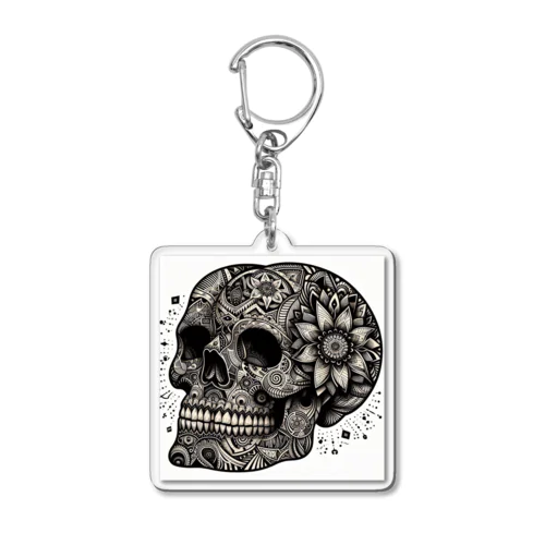 SKULL002 Acrylic Key Chain