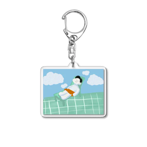 外気浴のTシャツです。 Acrylic Key Chain