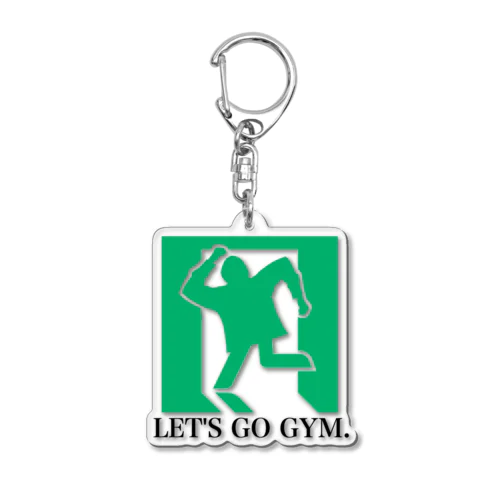 Let's go to gym アクリルキーホルダー