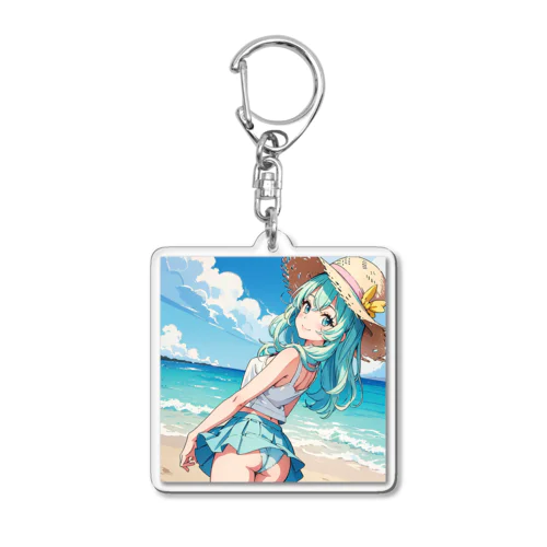 魔法麦わら少女 Acrylic Key Chain