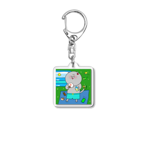 虫嫌い！んこねこちゃん Acrylic Key Chain