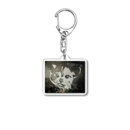 smiley cat Acrylic Key Chain