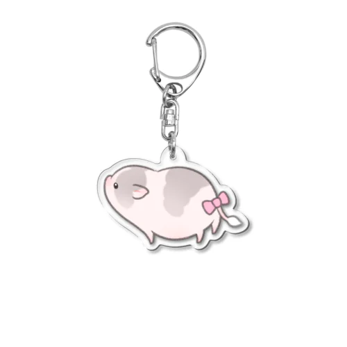 リボンしらたまちゃん Acrylic Key Chain