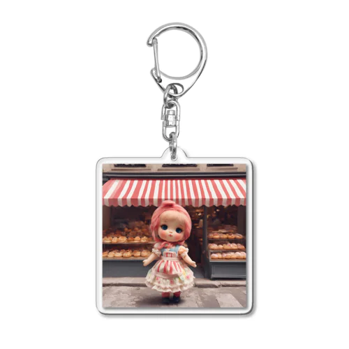 🥐ブーランジェリー🍞女の子🌺 Acrylic Key Chain