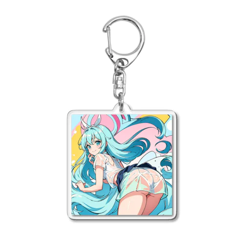 魔法シースルー少女 Acrylic Key Chain