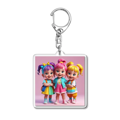 Vivid Sisters Acrylic Key Chain