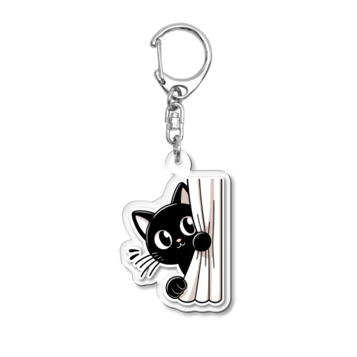 くろねこ 01 Acrylic Key Chain