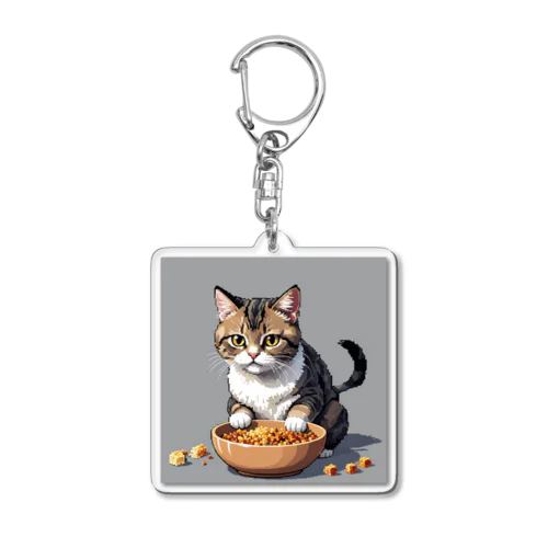 子猫とご飯 Acrylic Key Chain