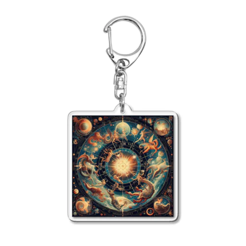 horoscope spring Acrylic Key Chain