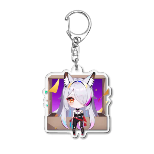 獣耳の女の子 Acrylic Key Chain