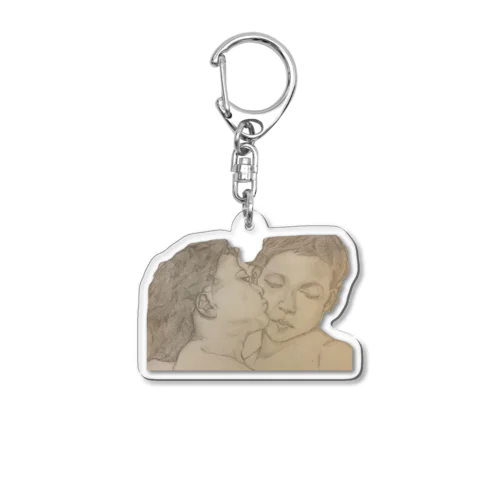 angel lover Acrylic Key Chain