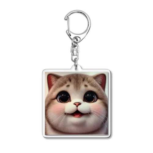 最強可愛いデブ猫 Acrylic Key Chain