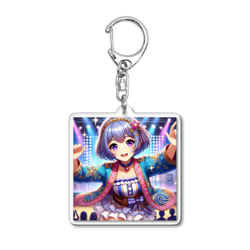 アイドルハナビのグリッターステージジャケット Acrylic Key Chain