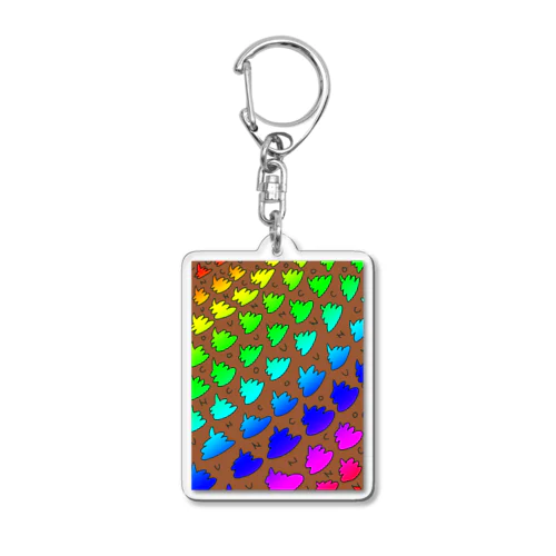 rainbow UNCO Acrylic Key Chain