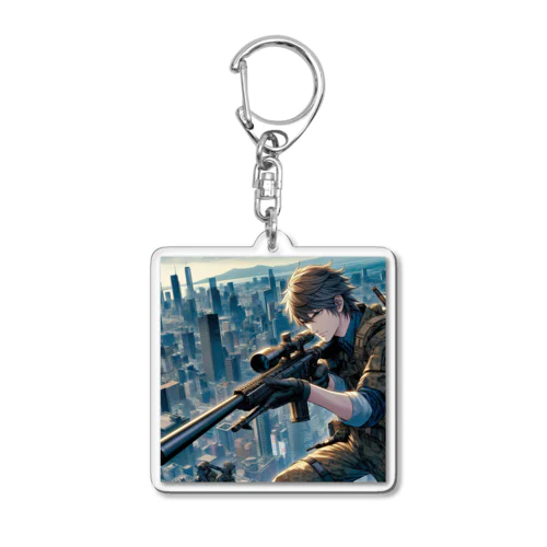 『若手スナイパー』 Acrylic Key Chain