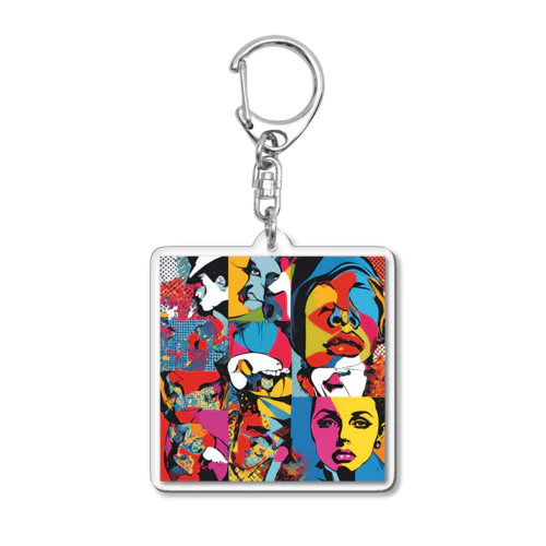 ポップアート Acrylic Key Chain