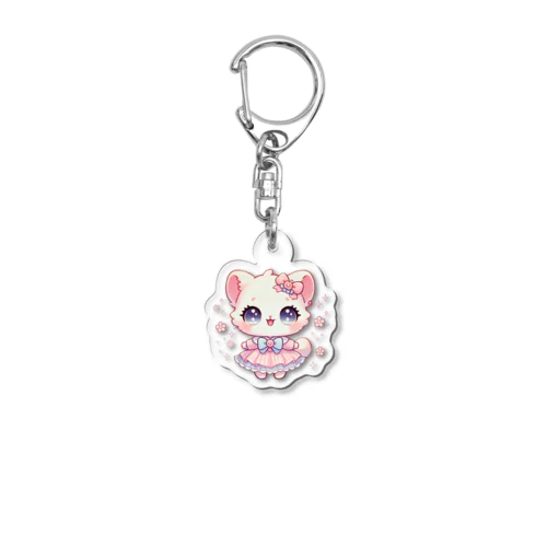 かわいいキティの夢見るデザイン Acrylic Key Chain