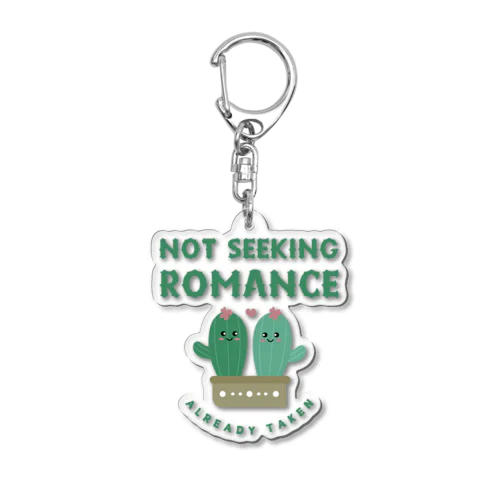 Not Seeking Romance: Already Taken Acrylic Key Chain