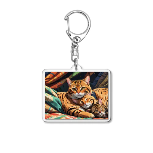 おやすみねこ Acrylic Key Chain