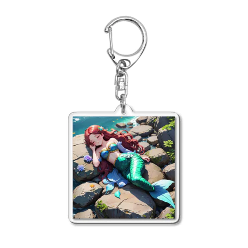 人魚姫のお昼寝 Acrylic Key Chain