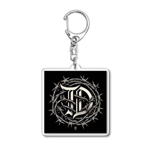 barbed wire005 Acrylic Key Chain