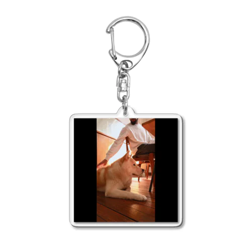 大好きな犬と一緒に撮った忠実な写真🐾 Acrylic Key Chain