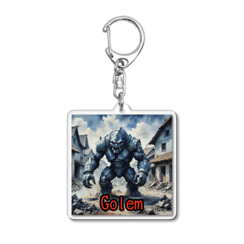 モンスターシリーズ（リアル）：Golem Acrylic Key Chain