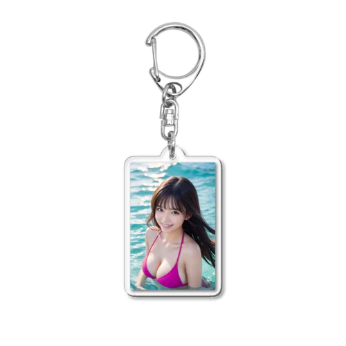 AI美女グラビア11 Acrylic Key Chain