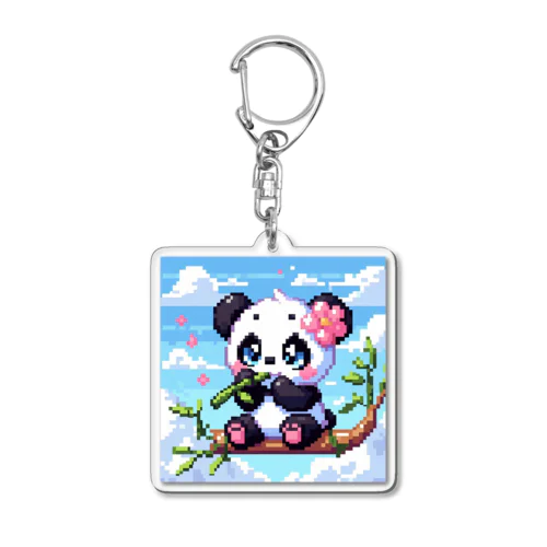 ピクセルの森 Acrylic Key Chain