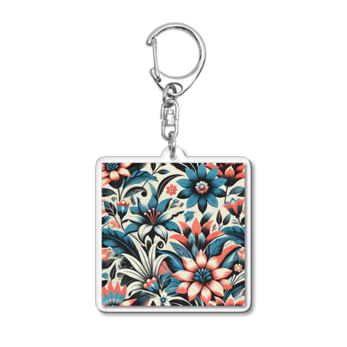 華花柄 Acrylic Key Chain