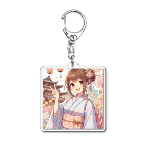 お祭り好きのＪＫ Acrylic Key Chain