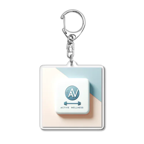 Active Wellness Acrylic Key Chain