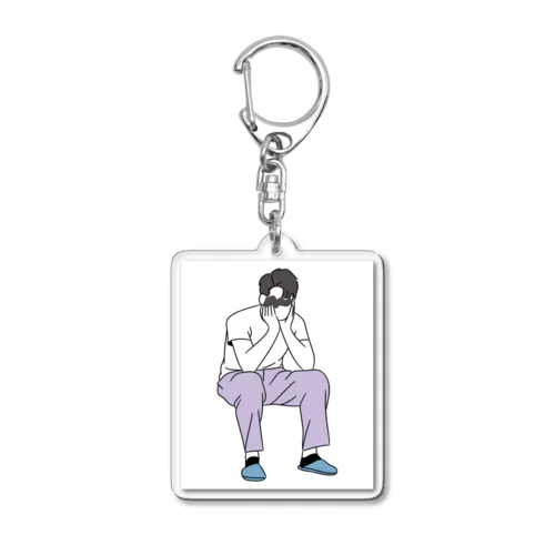 イケメンとお話し中 Acrylic Key Chain