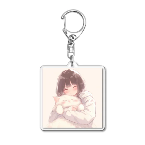 ふとい猫 Acrylic Key Chain