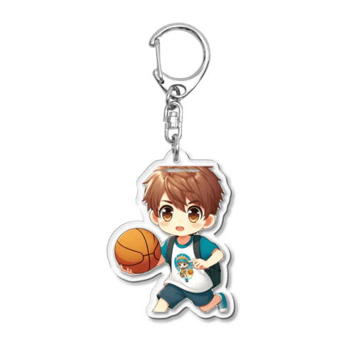 男の子　中学1年生　バスケットボール部 Acrylic Key Chain