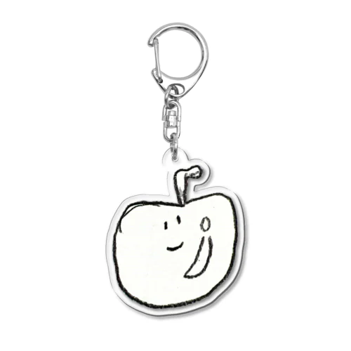 パックしたてのつるりんごちゃん Acrylic Key Chain