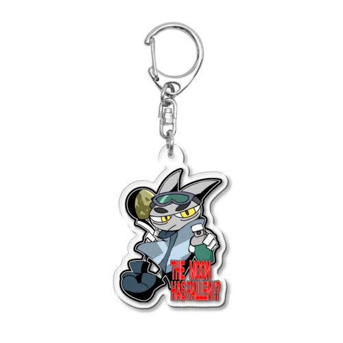 月は堕ちた！？ Acrylic Key Chain