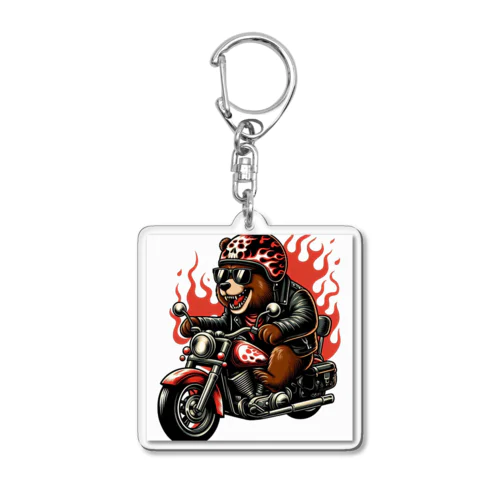 Kuma.Biker アクリルキーホルダー