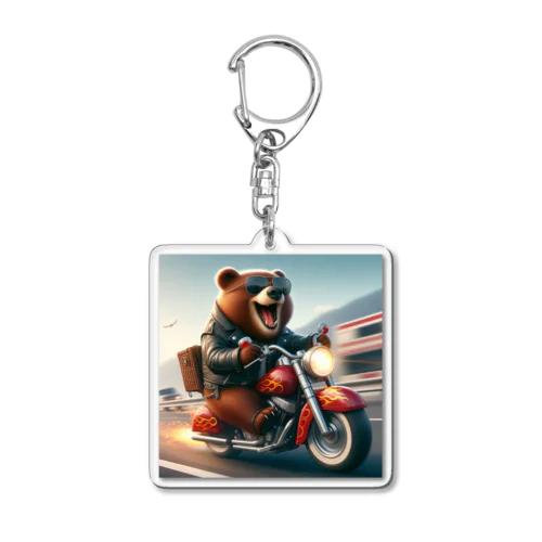 Kuma.Biker アクリルキーホルダー