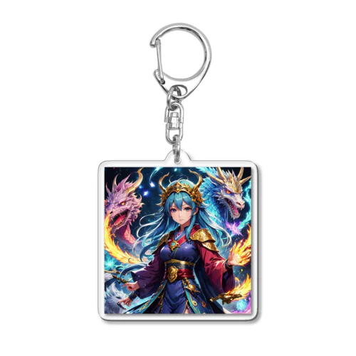 ドラゴンを飼う巫女 Acrylic Key Chain