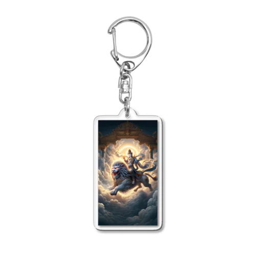 神獣ライオンに乗る仏陀様コレクション Acrylic Key Chain