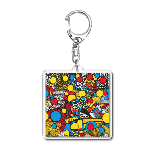 ポップアート Acrylic Key Chain