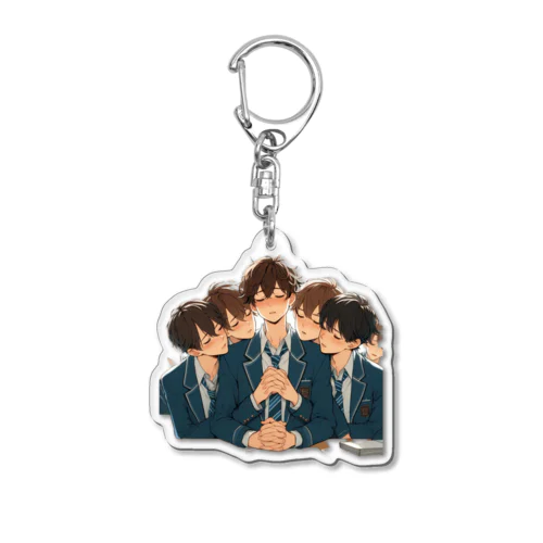 男の子　中学1年生　ラブ？ Acrylic Key Chain