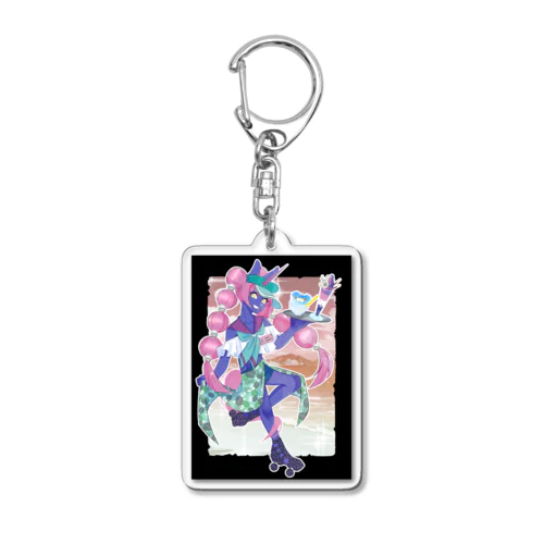 夏のひと時~うみのいえ~ Acrylic Key Chain