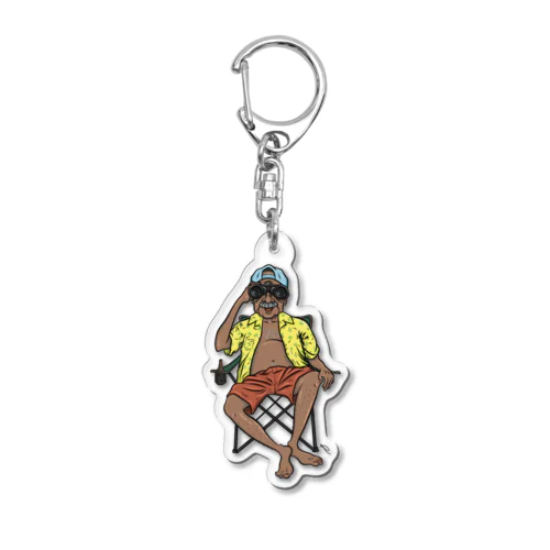 The Grandpa watching Acrylic Key Chain