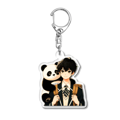 男の子　中学1年生　パンダ Acrylic Key Chain