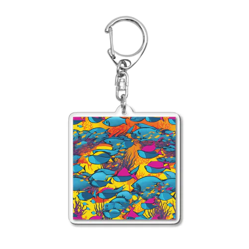 ポップアート Acrylic Key Chain