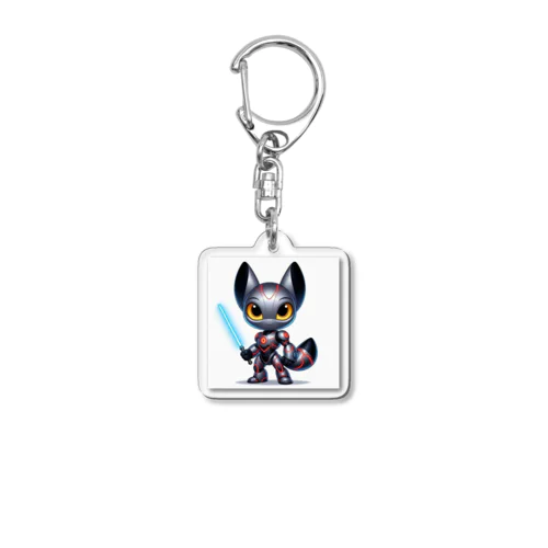 耳長フェネックちゃんヒーローバージョン Acrylic Key Chain